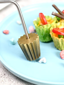 เครื่องมือทำขนมปังทอดรูปถ้วยทอง ขนมปังอบกรอบ ขนมปังปิ้ง เค้กสุดเท่ เครื่องมือทำอาหารในครัว เครื่องมือทำขนมปังอบกรอบ