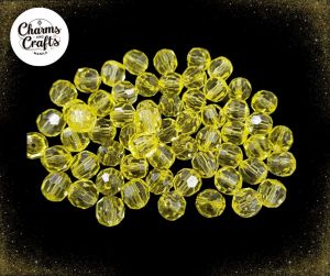 100pcs. Acrylic Rough Beads 6mm