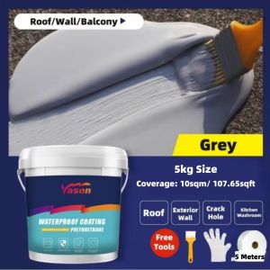 Yasen Roof Slab Waterproof Paint Coating Water Based Polyurethane Crack Seal Repair Wall Floor Ceiling