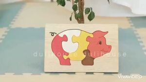 Đồ chơi tranh ghép hình các con vật gỗ cao cấp đồ chơi tranh lắp ghép thông minh trí tuệ cho bé