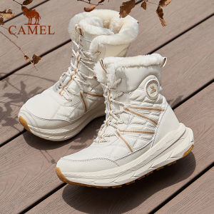 Camel Womens Warm Comfortable Non-Slip Snow Boots Water-repellent Hking Shoes