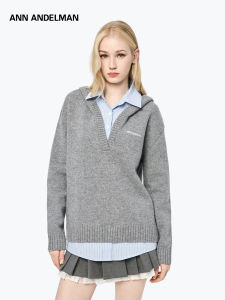 ANN ANDELMAN | Detachable Hooded Two-piece Shirt Sweater