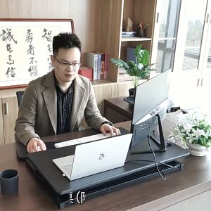 SG Stock Ergonomic Standing Desk Converter Lifting Laptop Table Omnidesk Lifting Controller Computer Table Office Stand Desk