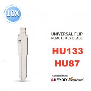 10/20pcs 52# HU133 HU87 HU133R Metal Uncut Blank Flip Remote Key Blade For Suzuki Swift for Keydiy KD Xhorse VVDI JMD No. 52
