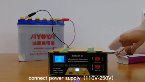 Full Automatic Car Battery Fast Power Charger 220v To 12v 6a Digital Lcd Display 12v/24v Car Battery Charger Lithium Battery Charger
