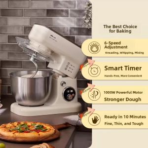 Bear | Home Use Large Capacity Multi-Function Dough Mixer Automatic Cream Whipping Stirrer