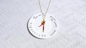 Bandai | New Anime Necklace Frieren Magic Wand Decoration Cosplay Props Cute Pendant Hanging Ornament Role Play Neck Chain Gifts