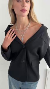 Ingemark | Ingemark Trendy Inlay Colorful Glass Rhinestone Cross Pendant Necklace Women Goth Silver Color Metal Chain Halloween Jewelry New