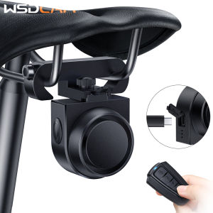 Wsdcam Vibration Sensing Bike Alarm with Remote 115db Bicycle Alarm System Anti Theft Wireless Motorcycle Alarm Cycling Security