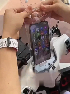 MI-C1376 Sarung HP Transparan Anti Air Universal / Sarung Handphone Tahan Air / Tas HP Motor