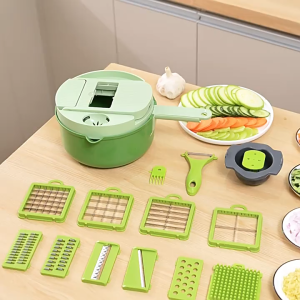 Multi Function Vegetable Chopper Set Slice Dice Shred Kitchen Must Have