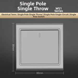 OPPLE | Dual Control Power Switch Panel Home Use Gray
