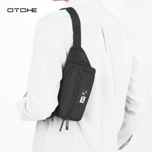 OTOHE Mens Waist Bag Fashion Chest Bag Waterproof Sports Bag Large Capacity Casual Bag Messenger Bag Outdoor Fitness Bag Travel Bag Business Bag