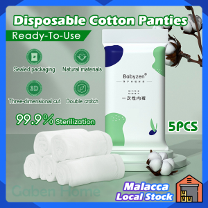 5Pcs Disposible Panties Once Use Women Travel Panties Soft Cotton Pregnant Underwear Postpartum Cotton Underwear