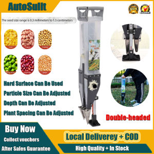 Multi-Crop Se-Ed And Fertilizer Planter - Precision Corn Soybean & Peanut Se-Eder With Fertilizer Attachment Adjustable Depth Heavy-Duty Steel Construction