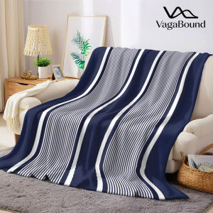 Chăn Flannel Sọc Phối Màu Hải Quân Ấm Áp Mềm Mại Phong Cách Hiện Đại Polyester Ghế Sofa Trang Trí Ấm Áp Ấm Cúng Quà Tặng Mọi Mùa Cho Halloween Giáng Sinh