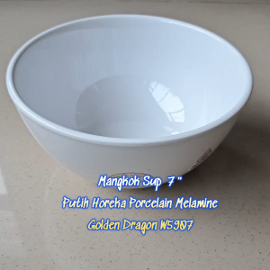 Mangkok Sup 7" Horeka Porcelain Melamine - Golden Dragon W5907