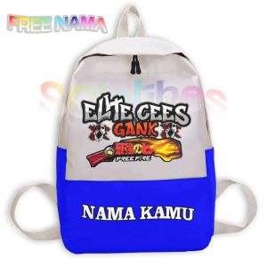 Tas Free Fire ELITE CEES GANK VERSI SG OPM Tas Ransel Anak Sekolah FREE NAMA