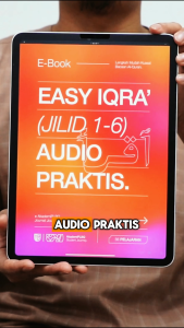 Easy IQRA Beraudio Digital - E-Book (Jilid 1-6) + Audio Praktis + Journal Journey - Pen Drive 16GB