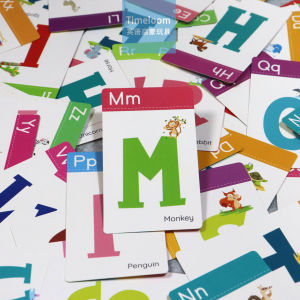 English Alphabet Matching Flashcards Childrens Fish Game Cards Early Education Intelligent Toys for Kids Age 3-7