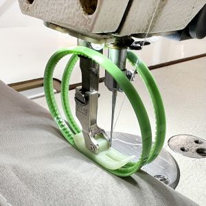 3Pcs MT-18 Double Ring Tank Plastic Wheel Presser Foot Industrial Lockstitch Sewing Machine Parts For Leather & Belt Sewing