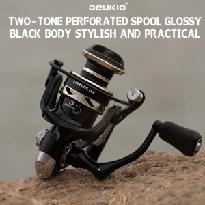 DEUKIO Fishing Spinning Reels Ultralight Metal 5.2:1 Gear Ratio 3+1BB Saltwater Or Freshwater Max Drag 6kg Lure Fishing Reels