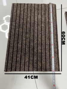 60*40cm Seven Stripe Entry-Level Household Anti-Skid PV Floor Mat Washable Non-slip Kitchen Mat Doormat Entrance Brown Runner