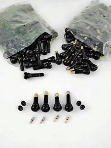 10/25pcs TR413 Automobile Tire Air Nozzle Snap in Type Rubber Valve Tool Set Tubeless Tyre Valves Stems Durable Car Accessories