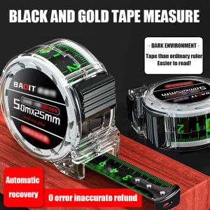 Poindtg 5/7.5/10M Pita Pengukur Kelas Industri Presisi Tinggi ABS Baja Tahan Karat Tebal Fluoresensi Tahan Air