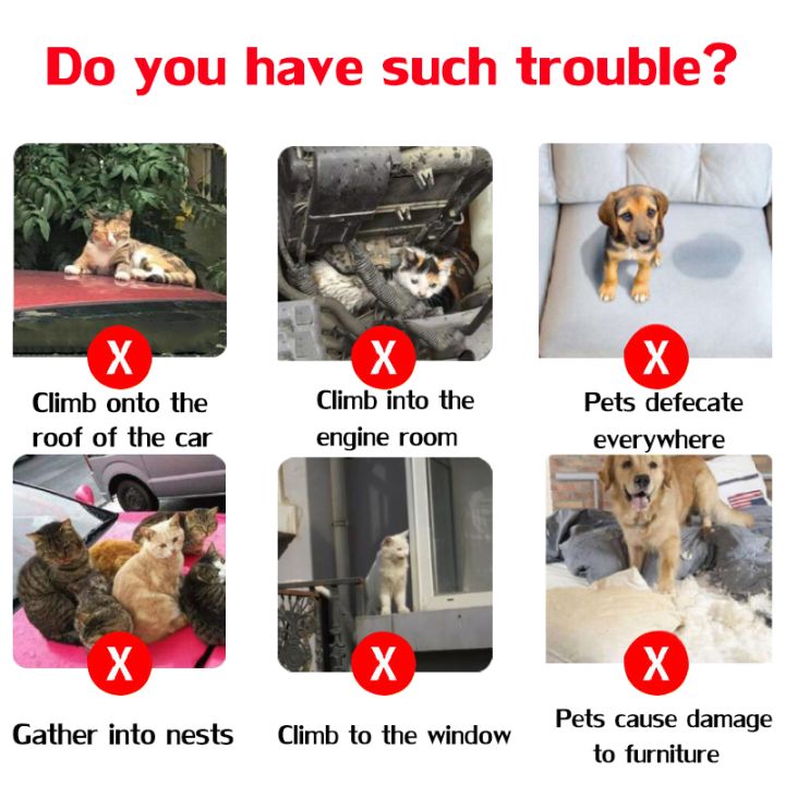 No feral cats in 10 years cat repellent gel Run away at the smell