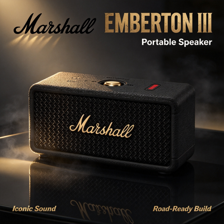 Marshall | Marshall Emberton III Bluetooth Wireless Speaker, 360