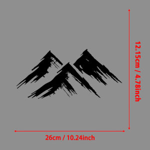 Mountain Range Sketch Graphic Iron-On Transfer StickersVinyl Heat Transfer Patches for DIY Clothing Backpack Heat Transfer Film