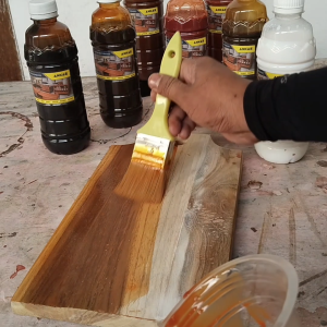 Cat Politur Kayu Jati Mahoni Plitur Waterbased Siap Pakai 60ml