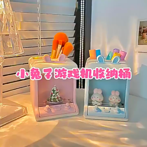 Ống bút hộp đựng bút tai thỏ màu pastel xinh xắn LILA OB1C39