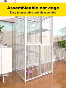 Clearance Sale Luxury Cat Cage Extra Large Villa For Home Multi-Level Steel Cage With Platform