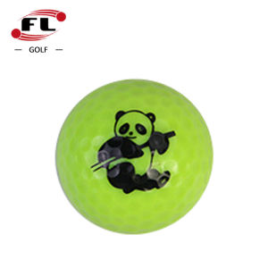 FL | Panda Cartoon Pattern Colored Golf Ball Gift