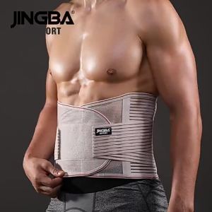JINGBA SUPPORT Orthopedic Corset Back Support Belt Men Back Brace Belt Fajas Lumbares Ortopedicas Protection Spine Support Belt
