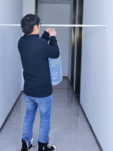 Nearra ราวแขวนม่านอาบน้ำยืดหดได้ ติดตั้งโดยไม่ต้องเจาะ รับน้ำหนักได้มาก ราวม่าน ราวแขวนม่านห้องน้ำ ราวแขวนตู้เสื้อผ้า