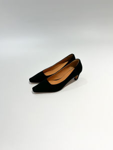 เรียบหรู หนัง รองเท้าทํางาน AMMCR เดินทางสํานักงานแฟชั่นหัวแบนรองเท้าส้นสูงเยาวชนและวัยกลางคนผู้หญิงหัวเหลี่ยม