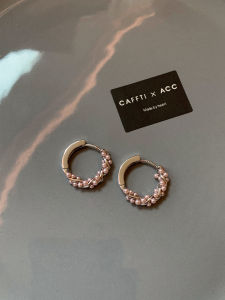 CAFFTI | Aesthetic Purple Pearl Earrings