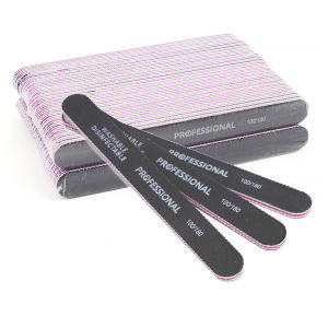 5/10 Pcs Double Sided Straight 100/180 Nail File Disposable Nail Equipment Accessories Buffer Files Manicurel Product Salon