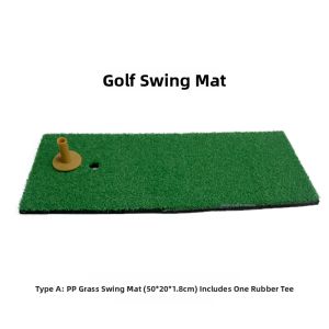 Indoor Golf Hitting Mat 1 Hole Tee Position