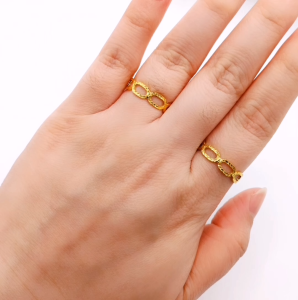 Yon Hing Cincin Belah Rotan Bajet Saiz13 13.5 15 18 20 23 20.5 21 23 Emas 916