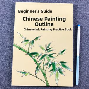 Childrens Line Drawing Sketchbook Simple Pen Drawing White Outline Drawing Practice Book Mountain Scenery Figure Flower Line Sketch Coloring Training Book