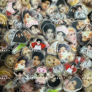 Acrylic Star Support Meeting Event Handmade Shaking Hair Clip Gift Double-Sided Film Covering Acrylic Plate for Men And Women