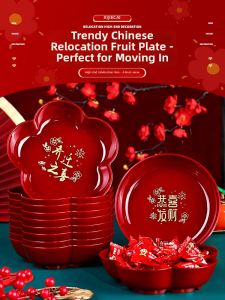 XIKUNLE | New Home Celebration Decorative Fruit and Candy Tray