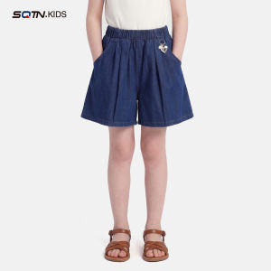 SQTN.KIDS | Summer Thin Loose Korean Style New Jeans Shorts for Girls
