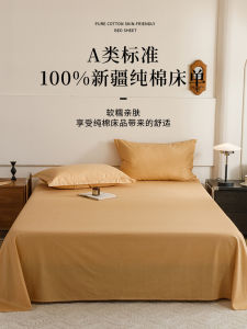 Pure Cotton 100% Bed Sheet Single Piece Xinjiang Cotton Duvet Cover Set of Three for Students Dormitory Home Use