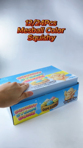 12/24-Piece Assorted Meshball Color Design Mystery Steam Box SqueezeToy Retail Party Giveaway Pack