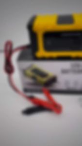 FOXSUR Fully Automatic Battery Charger 12V/6A Pulse Repair Maintenance LCD Display Smart Car Battery Charger for Gel Lead Acid